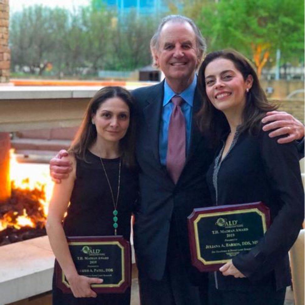 Juliana A. Barros, DDS, MS; Shalizeh “Shelly” Patel, DDS, MEd; and Charles Hoopingarner, DDS ’73